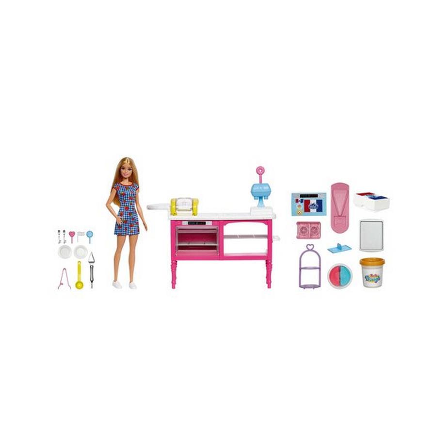 Barbie  Set Buddys Café con bambola (bionda) e accessori 