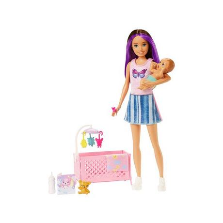 Barbie  Skipper Baby-Sitter-Coffret poupée et accessoires 