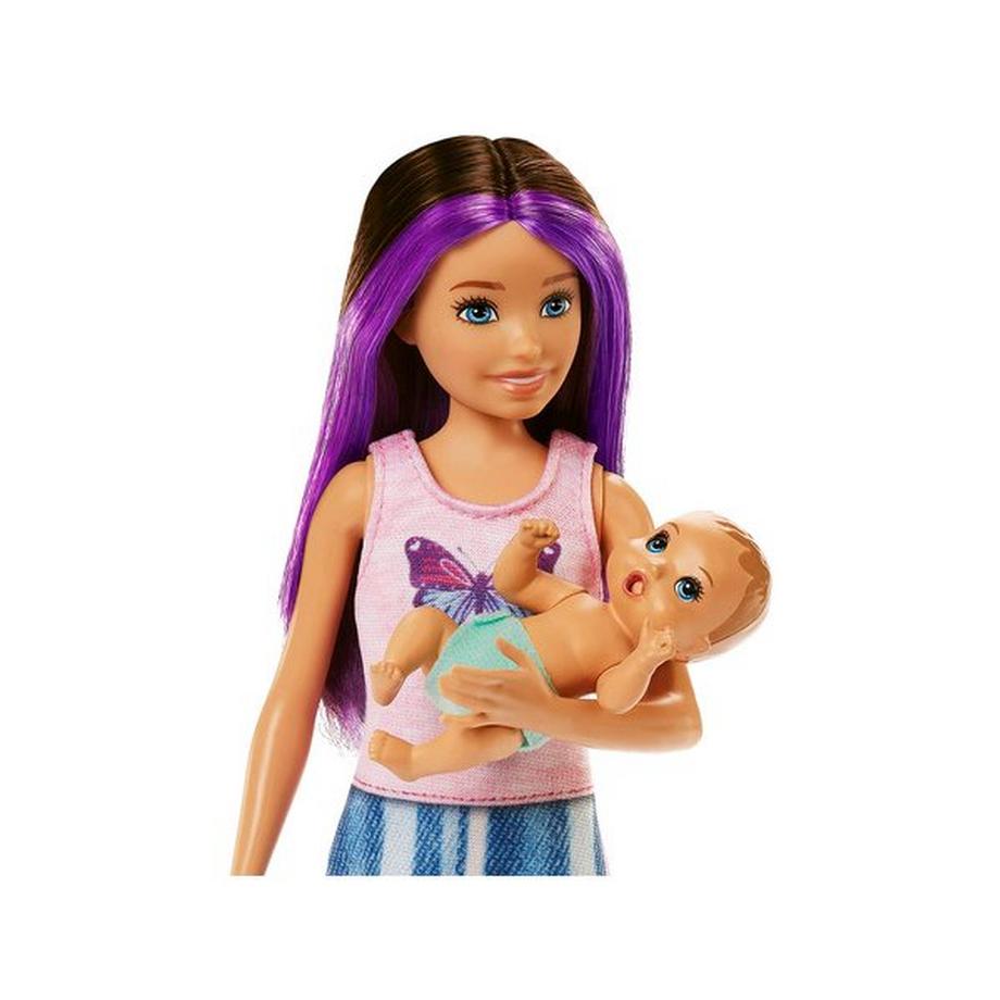Barbie  Skipper Baby-Sitter-Coffret poupée et accessoires 