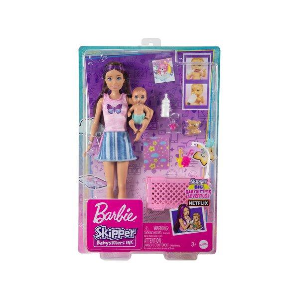 Barbie  Skipper Babysitters - Schlafendes Baby Spielset 