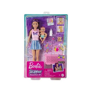 Barbie  Skipper Baby-Sitter-Coffret poupée et accessoires 