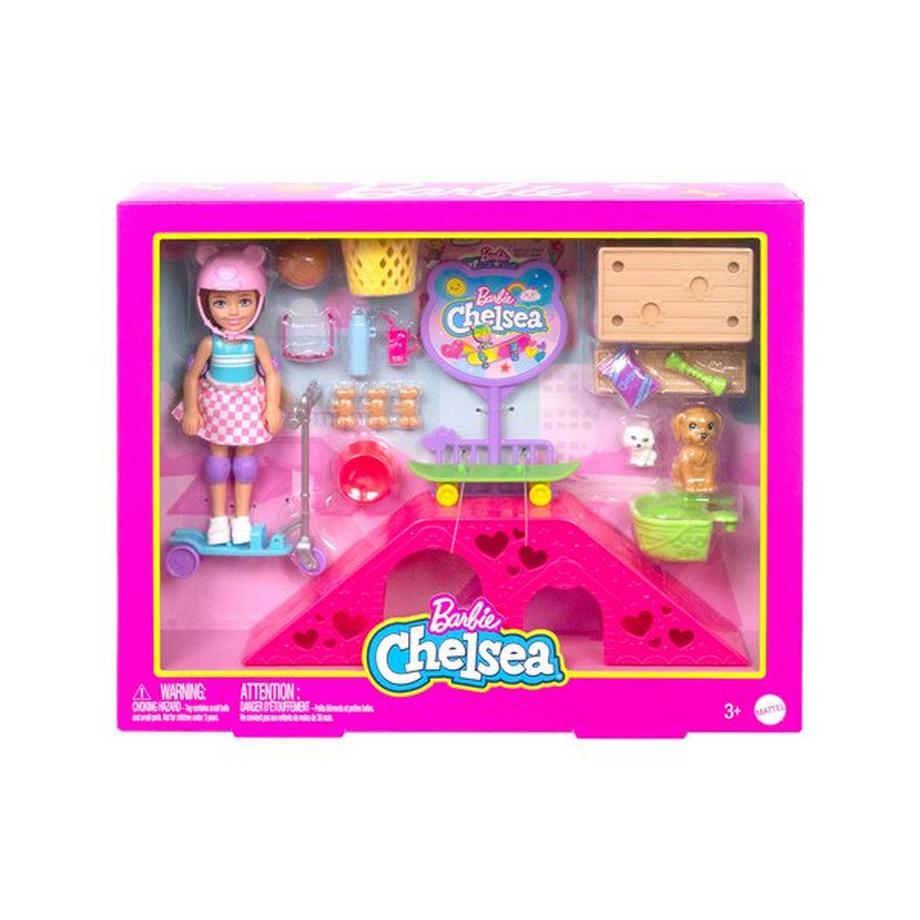 Barbie  Chelsea Skatepark Set da gioco 