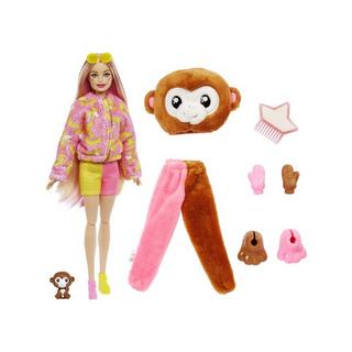 Barbie  Poupée Cutie Reveal Série Jungle, singe et accessoires 