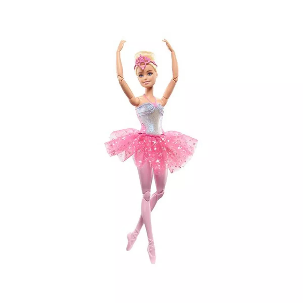 Barbie - Dreamtopia Zauberlicht Ballerina, Puppe mit Leucht-Kleid, Multicolor