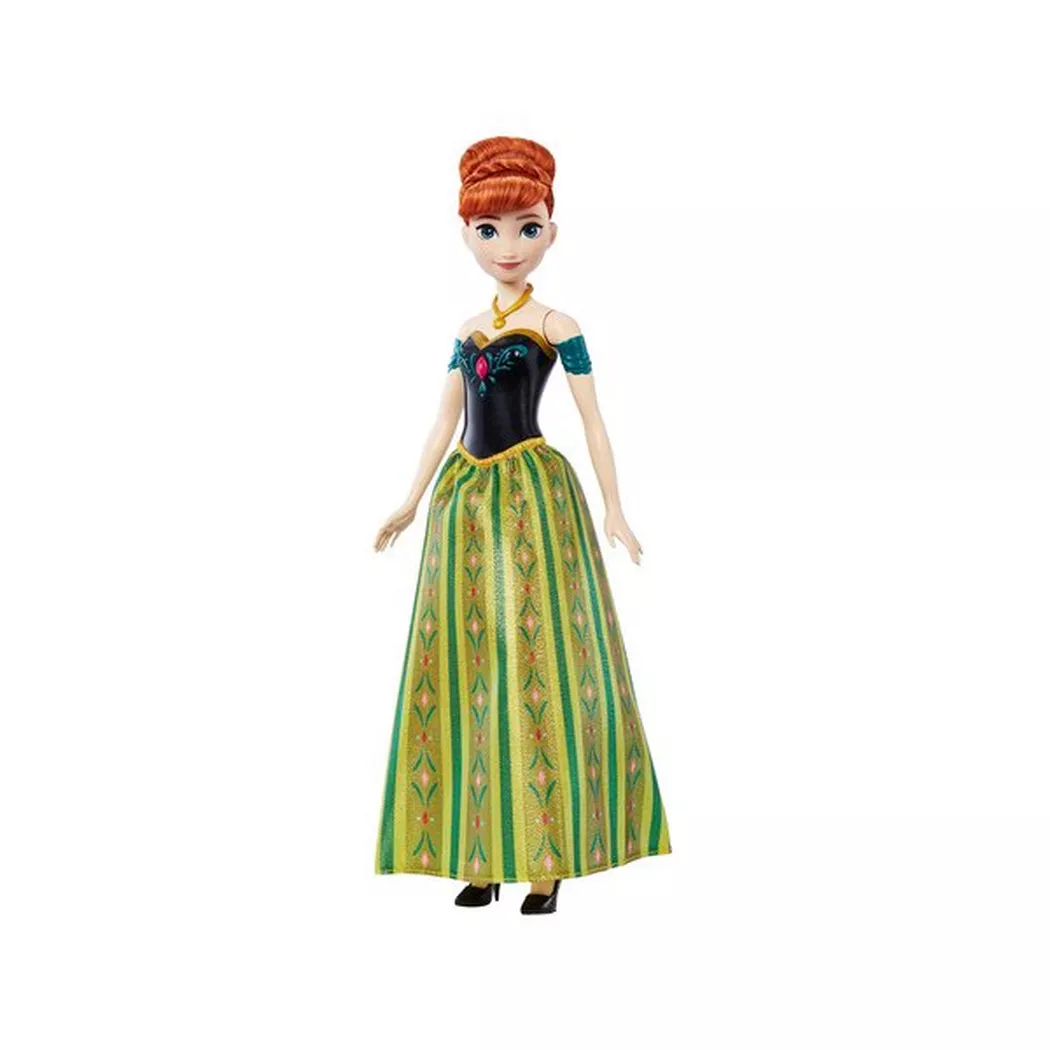 Mattel - Disney Die Eiskönigin singende Anna-Puppe, Deutsch, Multicolor