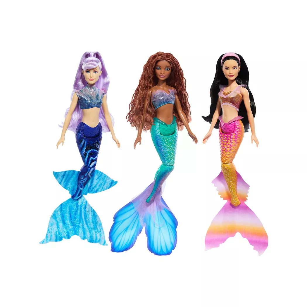 Mattel - Disney Die kleine Meerjungfrau Prinzessin Arielle & Ihre Schwestern Set, Multicolor