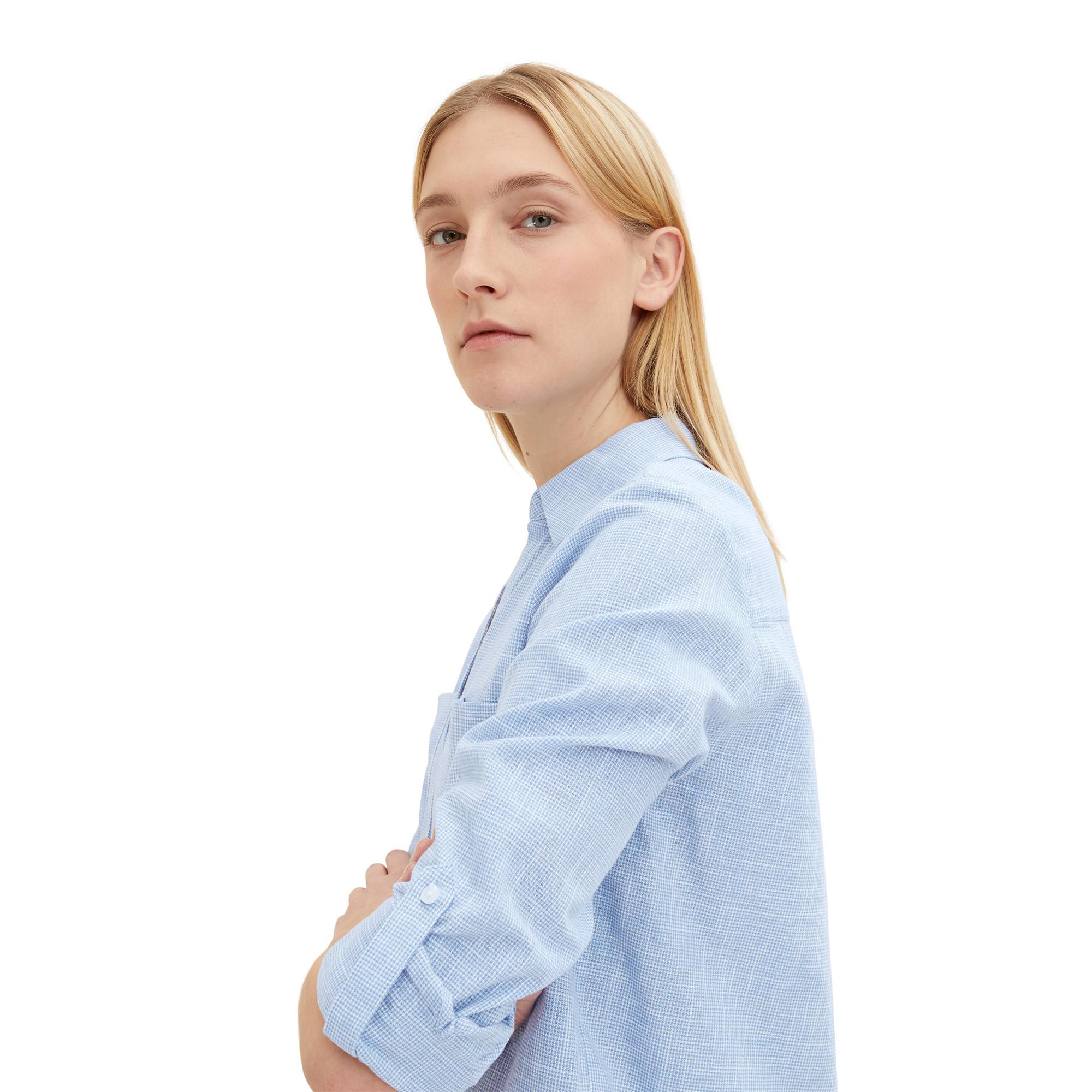 TOM TAILOR Karierte Relaxed Fit Bluse  