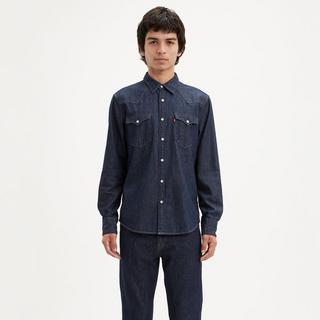 Levi's® Barstow Western Standard Dark Indigo Flat Finish Camicia a Maniche Lunghe  