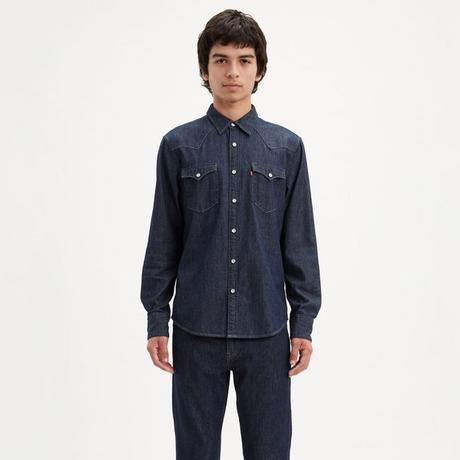 Levi's® Barstow Western Standard Dark Indigo Flat Finish Langarmhemd  