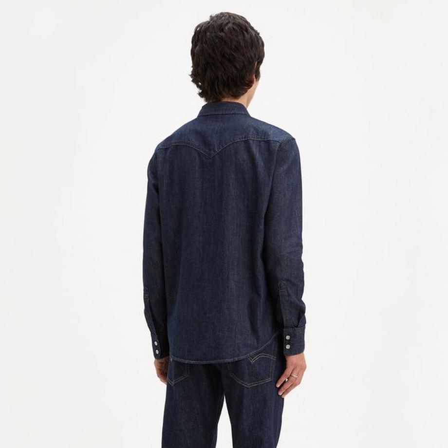 Levi's® Barstow Western Standard Dark Indigo Flat Finish Camicia a Maniche Lunghe  