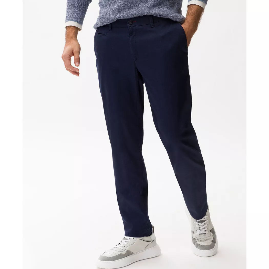 Chinohose BRAX "Style FABIO IN", Herren, Gr. 33, Länge 30, blau (sea), Web, 68% Baumwolle, 30% Lyocell, 2% Elasthan, Hosen Chinohose