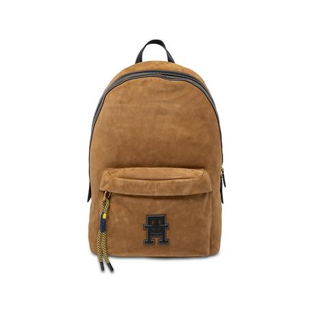 TOMMY HILFIGER TH SUEDE MONOGRAM DOME BACKPACK Zaino 