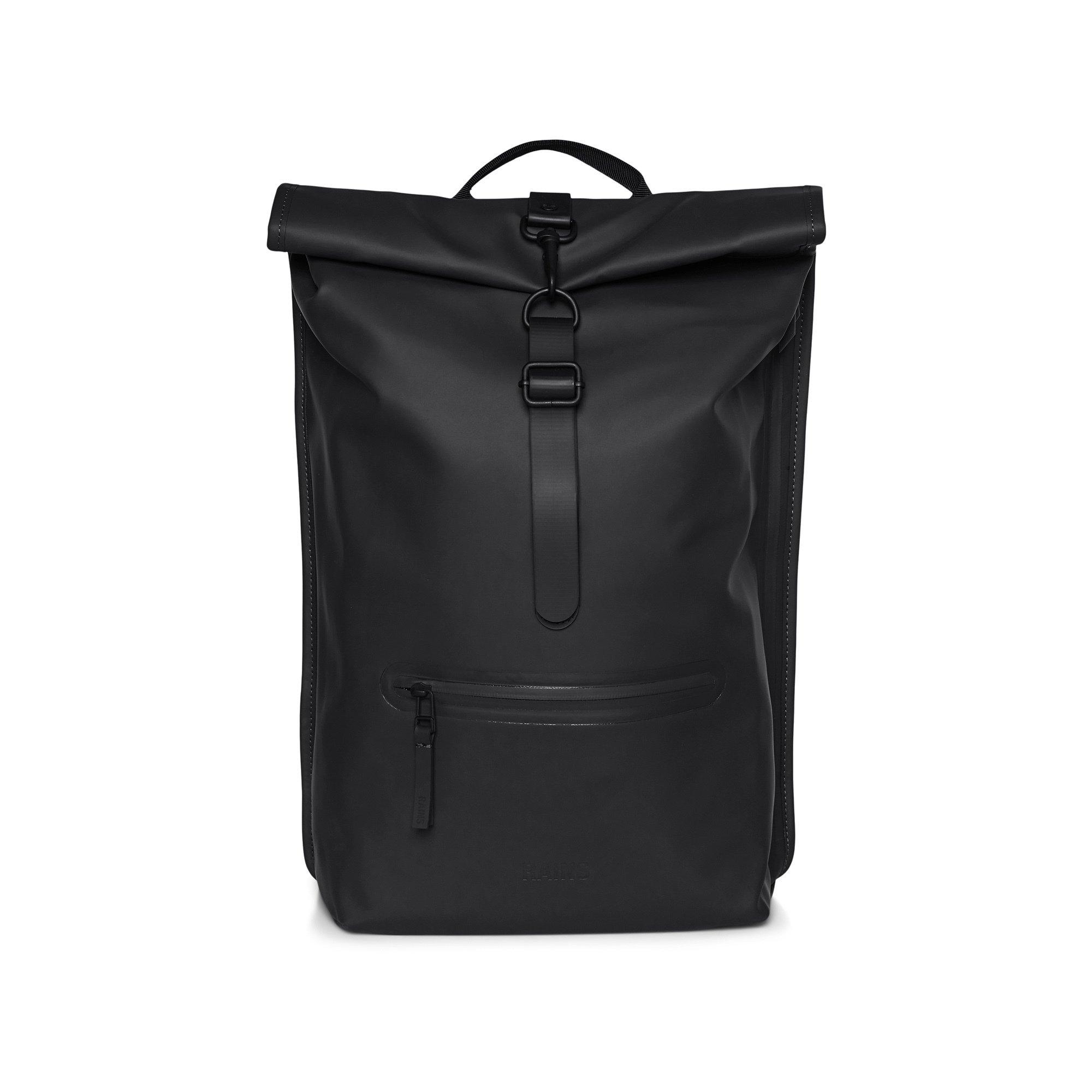 RAINS Rucksack Rolltop Rucksack Black