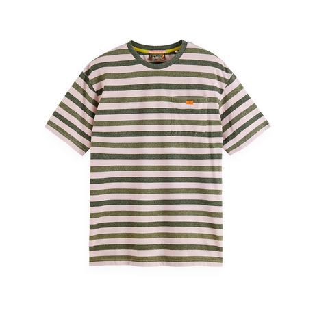 Scotch & Soda Washed Yarn Dye Stripe T-Shirt T-Shirt 