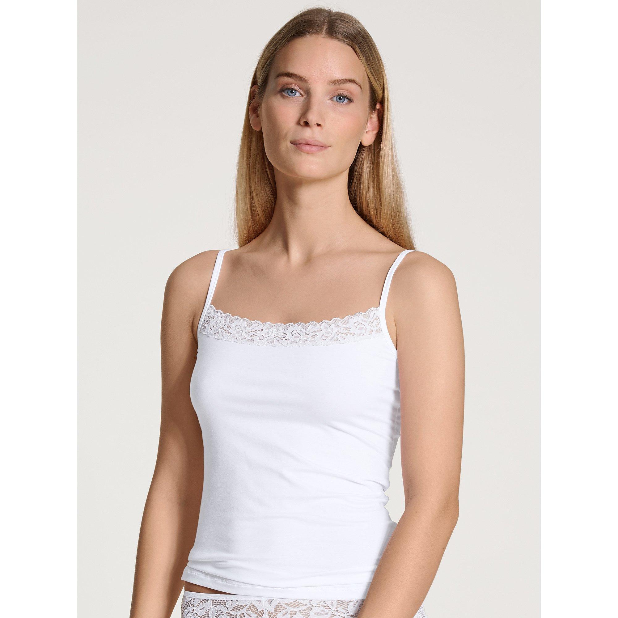 CALIDA - Top Féminin En Dentelle Natural Comfort à Bretelles Réglables