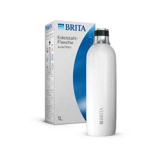 BRITA Bottiglia per gasatore d'acqua sodaTRIO Steel 