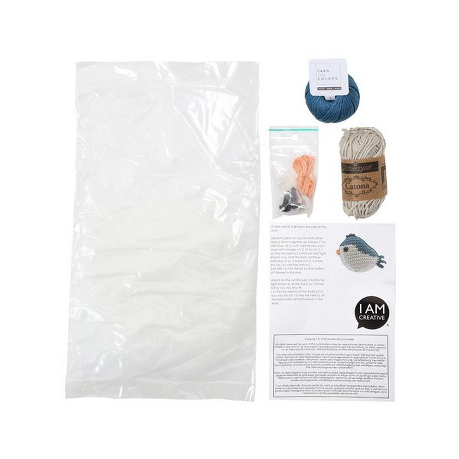 I am Creative Set de crochet Oiseau bleu 