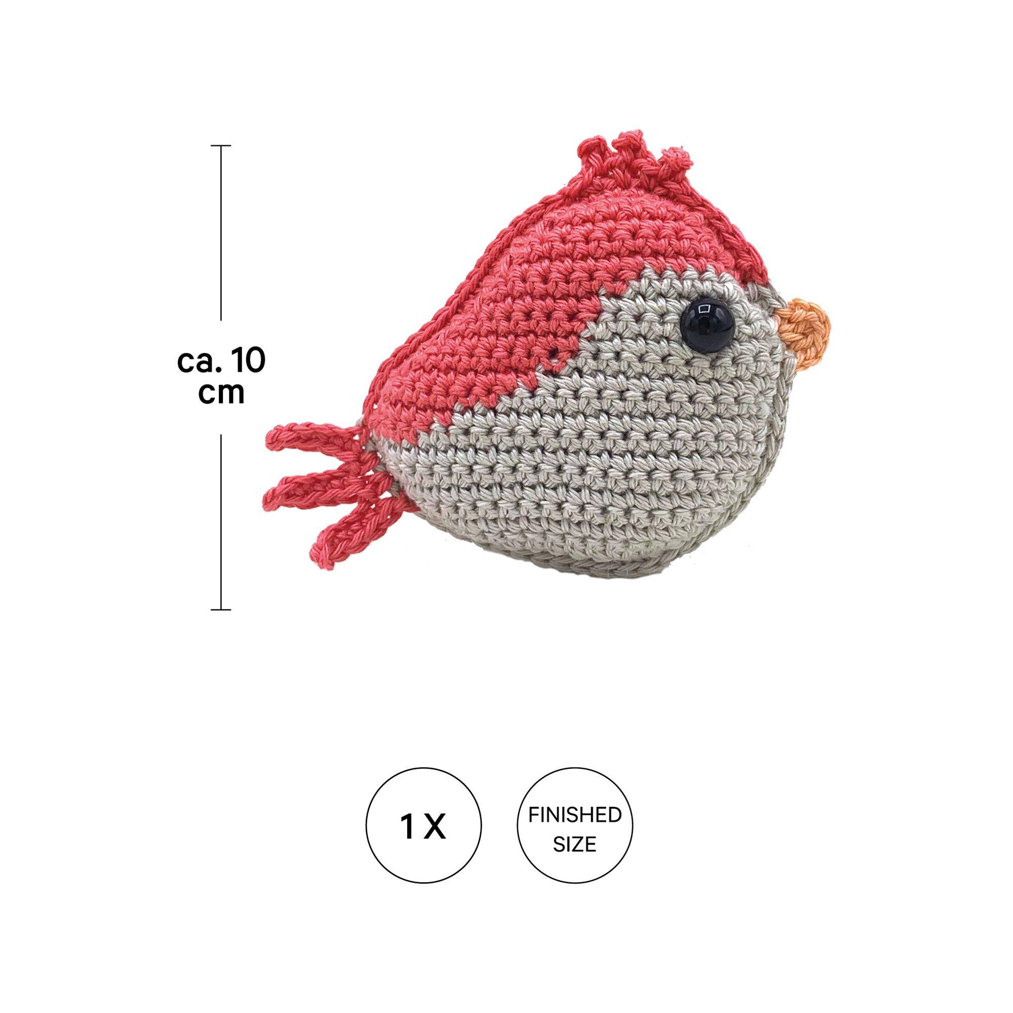 I am Creative Set de crochet Oiseau rouge 