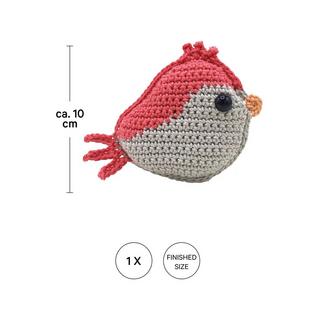 I am Creative Set de crochet Oiseau rouge 