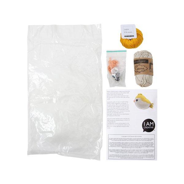 I am Creative Set de crochet Oiseau jaune 