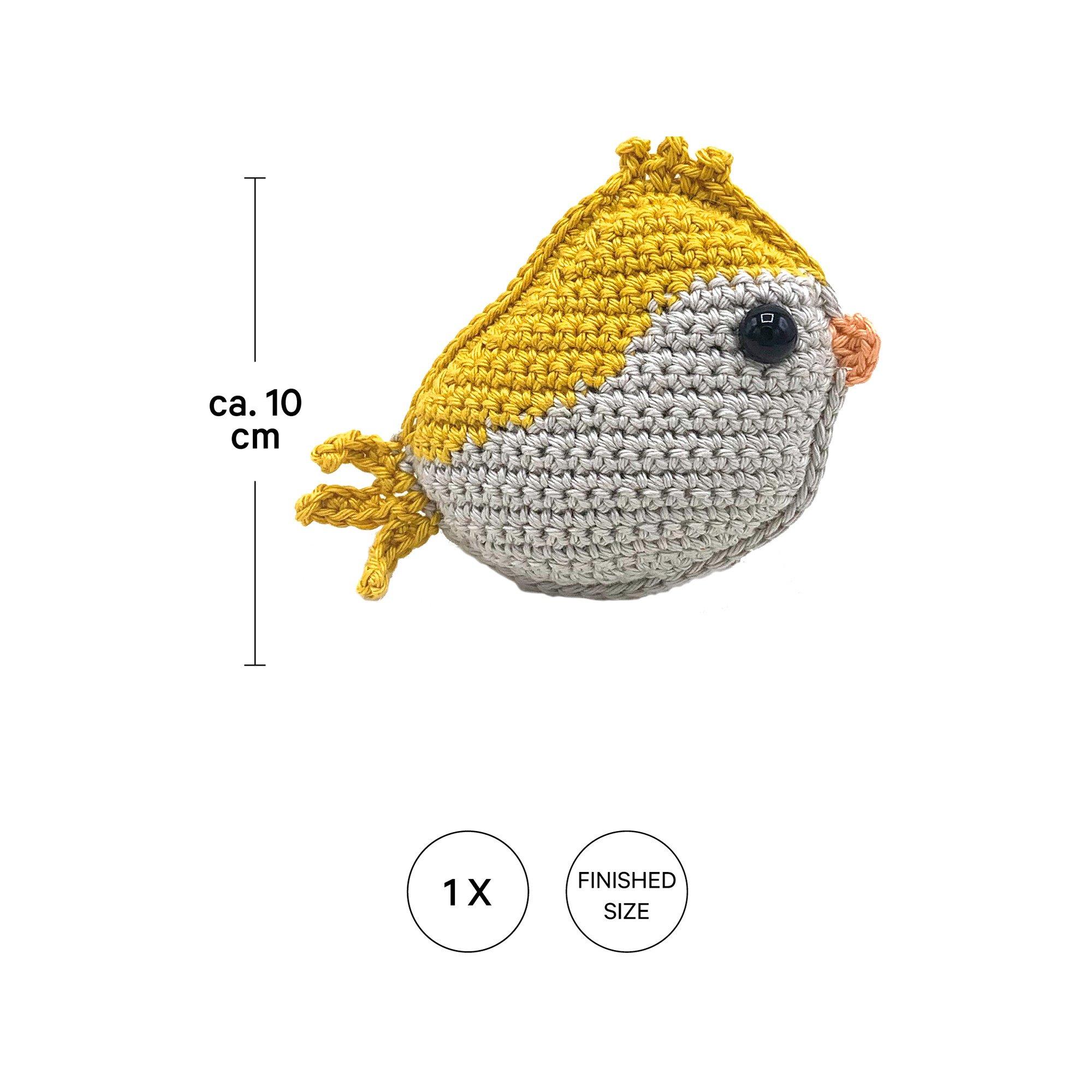 I am Creative Set de crochet Oiseau jaune 