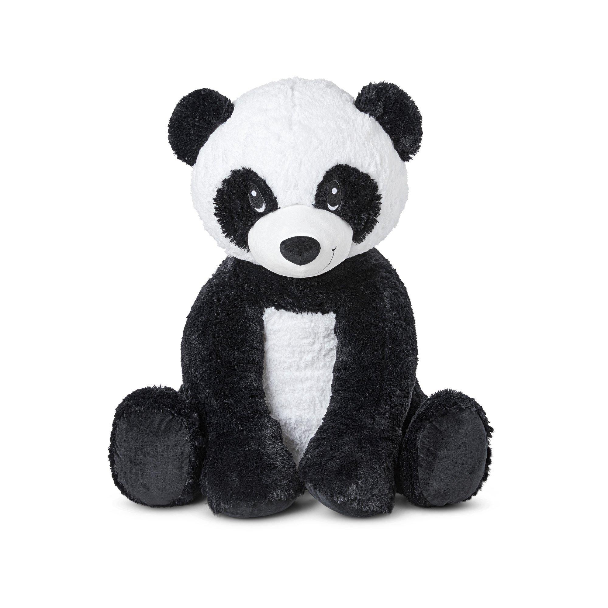 Image of Sitzender Panda (86cm) Schwarz/Weiss