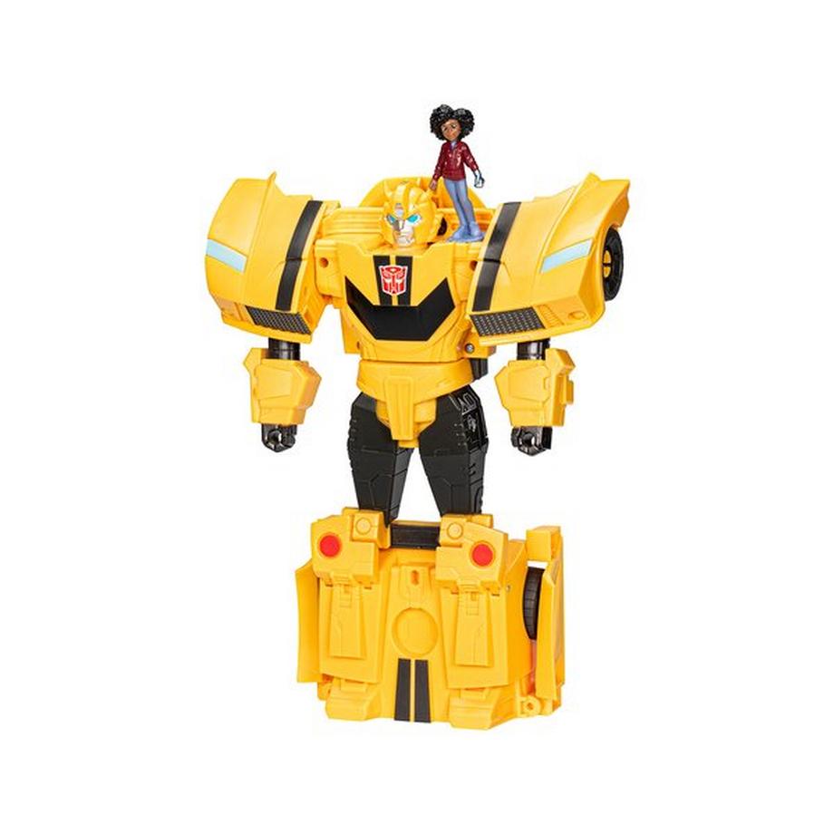 TRANSFORMERS  EarthSpark Spin Changer Bumblebee und Mo Malto Figur 