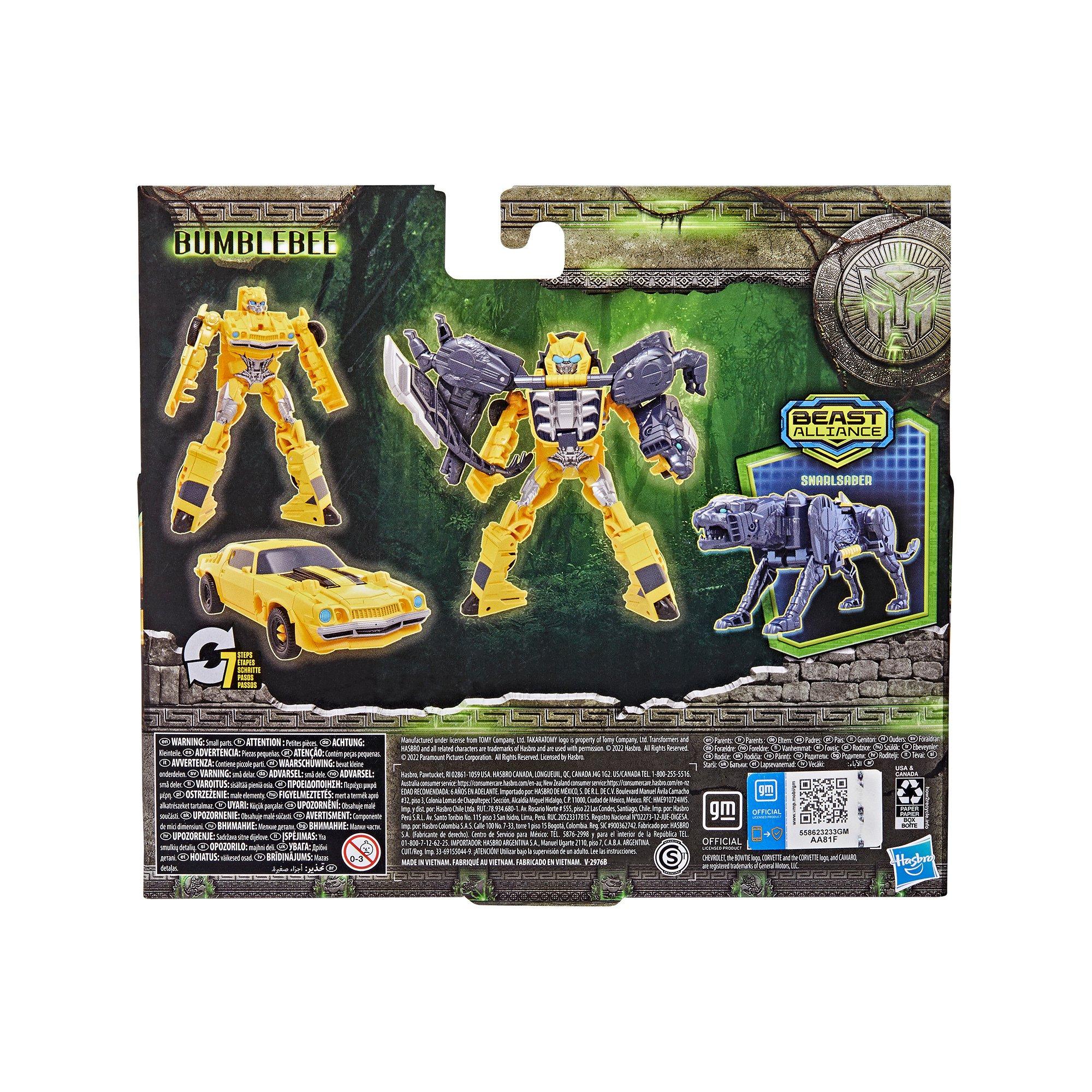 TRANSFORMERS  Beast Combiner, Bumblebee & Snarlsaber 