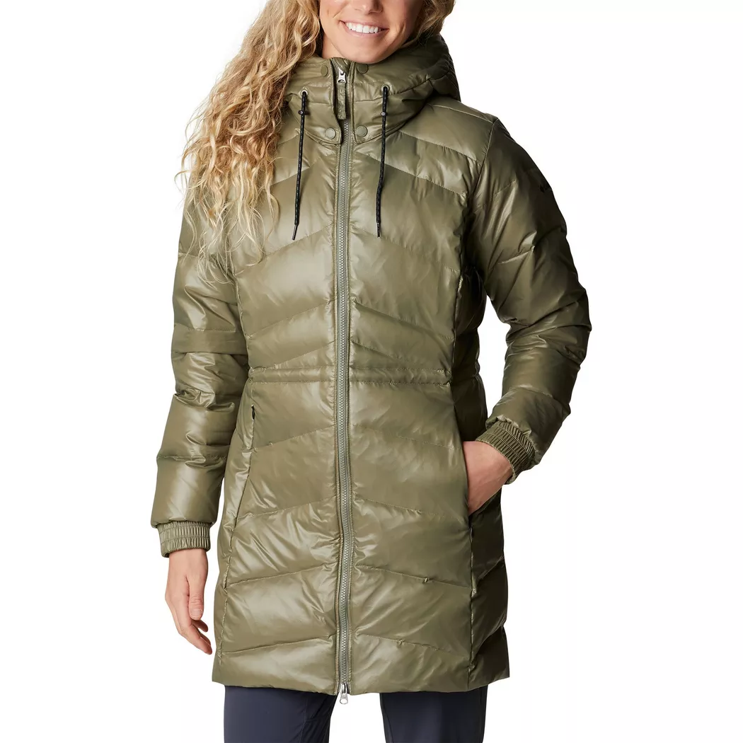 Columbia - Jacke, Wattiert mit Kapuze, für Damen, Olivegrün, Größe XS