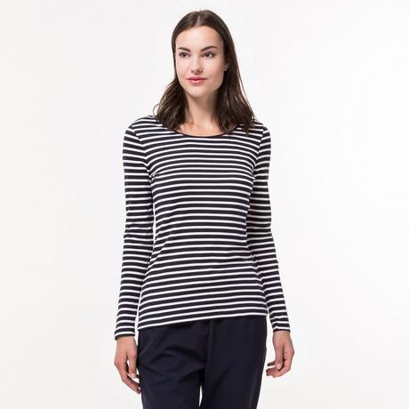 Manor Woman  T-shirt, col rond, manches longues 
