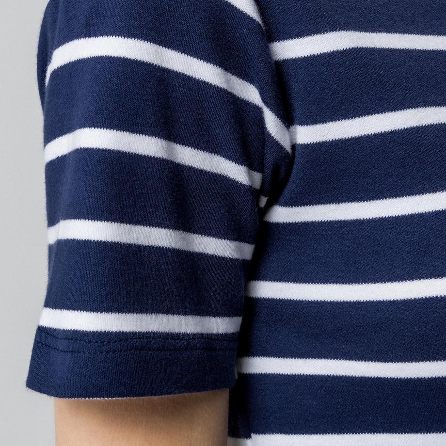 Manor Woman Gestreiftes Rundhals Kurzarm T-Shirt  