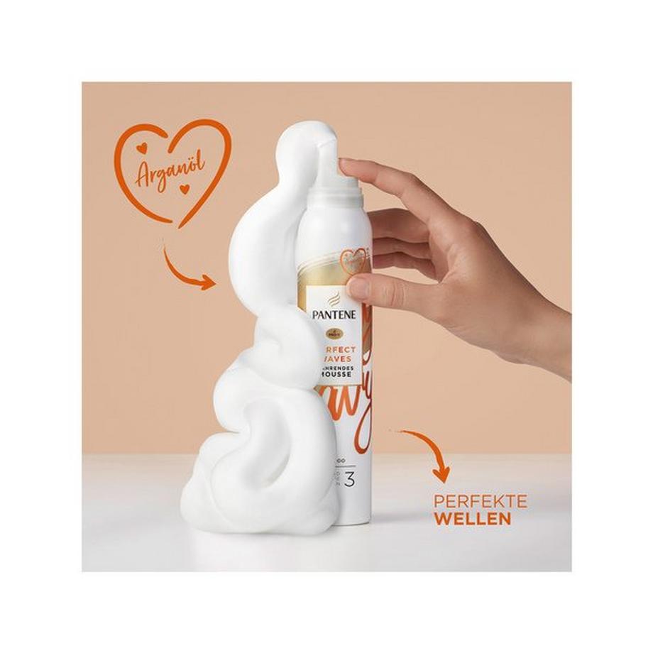 PANTENE  Pro-V Perfect Waves Mousse nourrissante pour les cheveux, à l'huile d'argan 