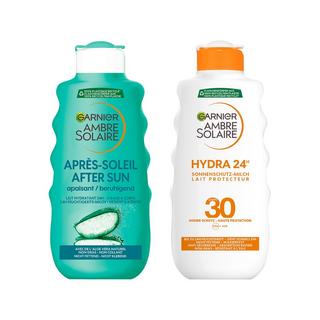 AMBRE SOLAIRE LAIT SPF30+AFTER SUN Hydra 24h Lait Protecteur FPS 30 + Lait Après Soleil  hydratant et apaisant 