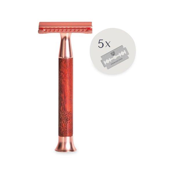Image of Rasierhobel Vagard Sandelholz Unisex Roségold 1 pezzo