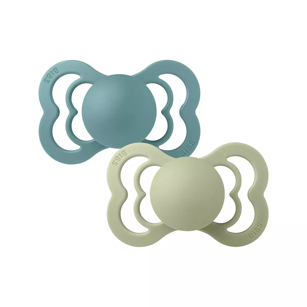 BIBS Supreme Silicone Size 1 Island Sea/Sage 2 pcs