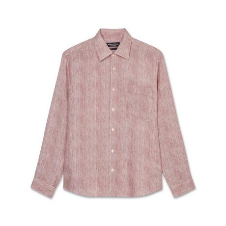 Marc O'Polo Kent collar, long sleeves, one rectangular chest pocket, linen style Hemd, langarm 