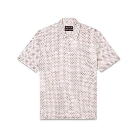 Marc O'Polo Camp collar, short sleeves, slits at side seams Hemd, kurzarm 