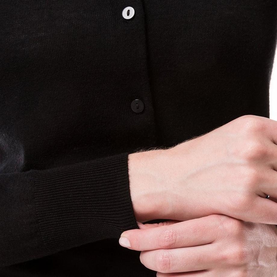 Manor Woman Cardigan Mérinos Manches Longues  