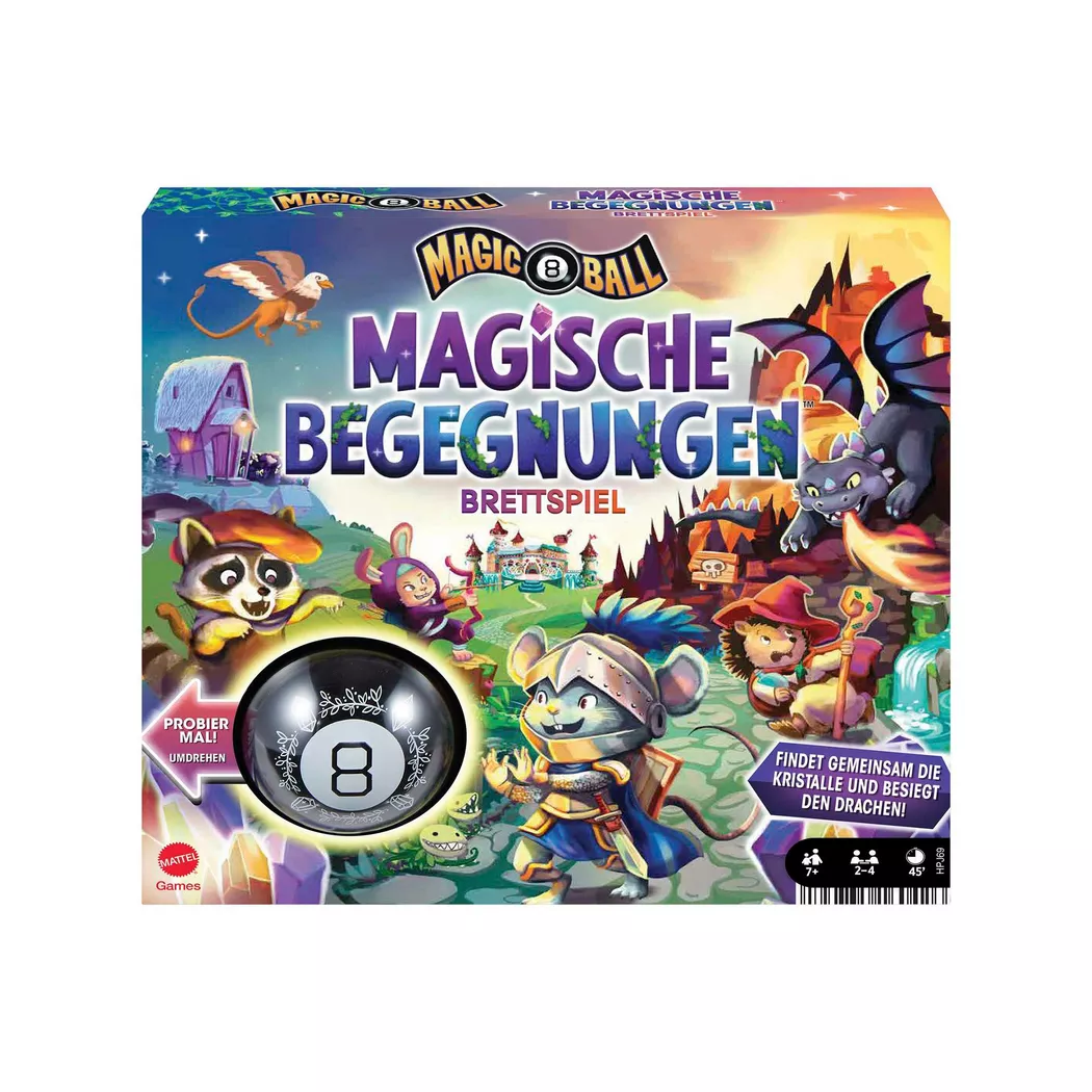 Mattel Games - Jeu de société Magic 8 Ball Rencontres magiques, allemand, Multicolor