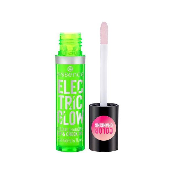 essence  Electric Glow Huile Lèvres Et Joues Révélatrice De Couleur 