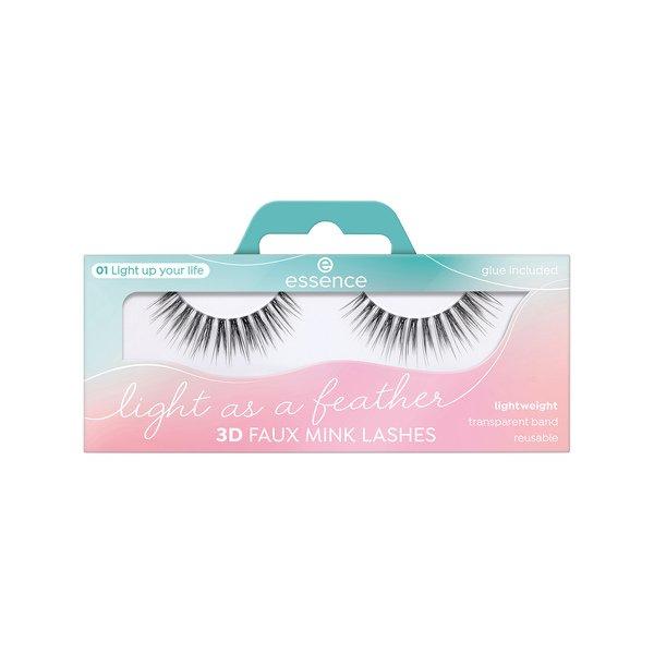 Image of Light As A Feather 3d Faux Mink Lashes Damen Black 1 Coppia