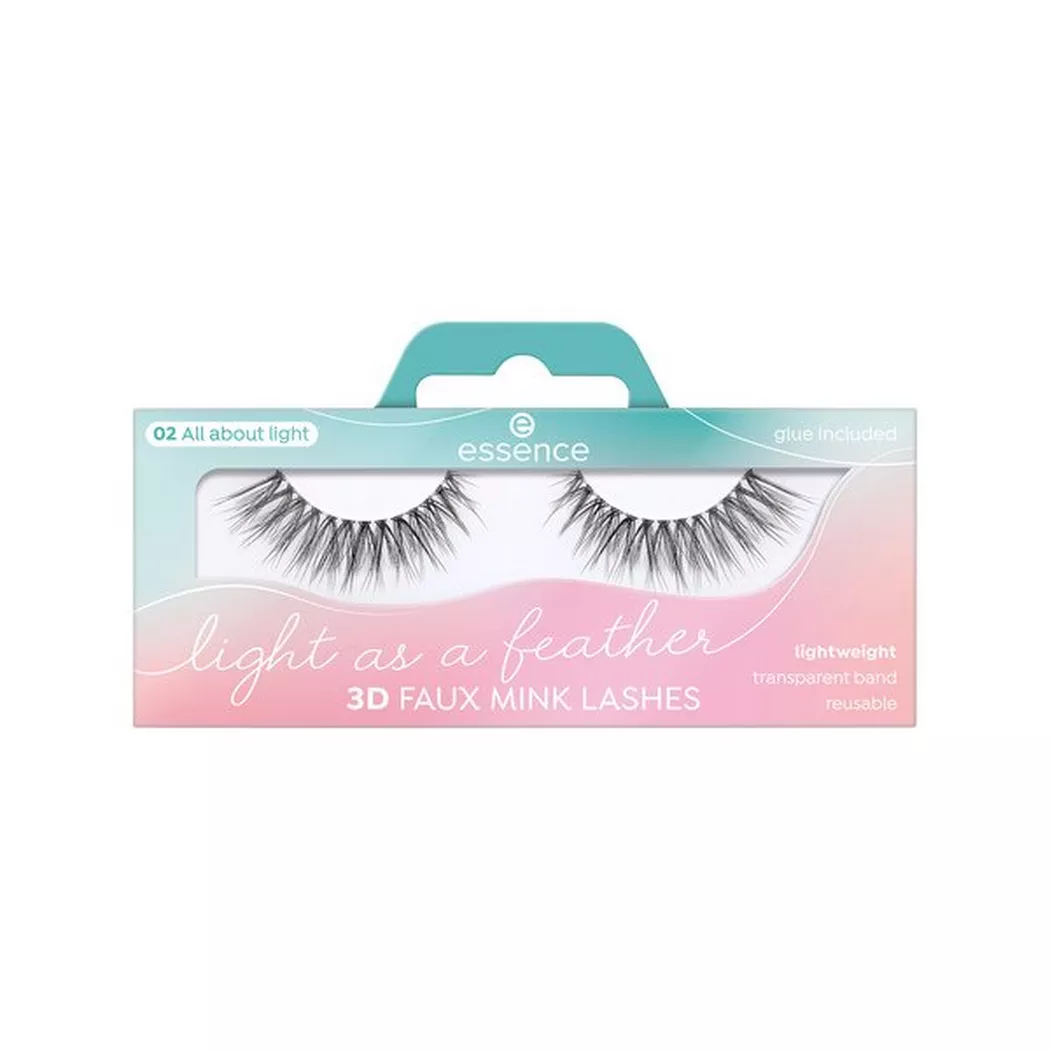 Essence - Light As A Feather 3D Faux Mink Lashes, 1 Paar, Black
