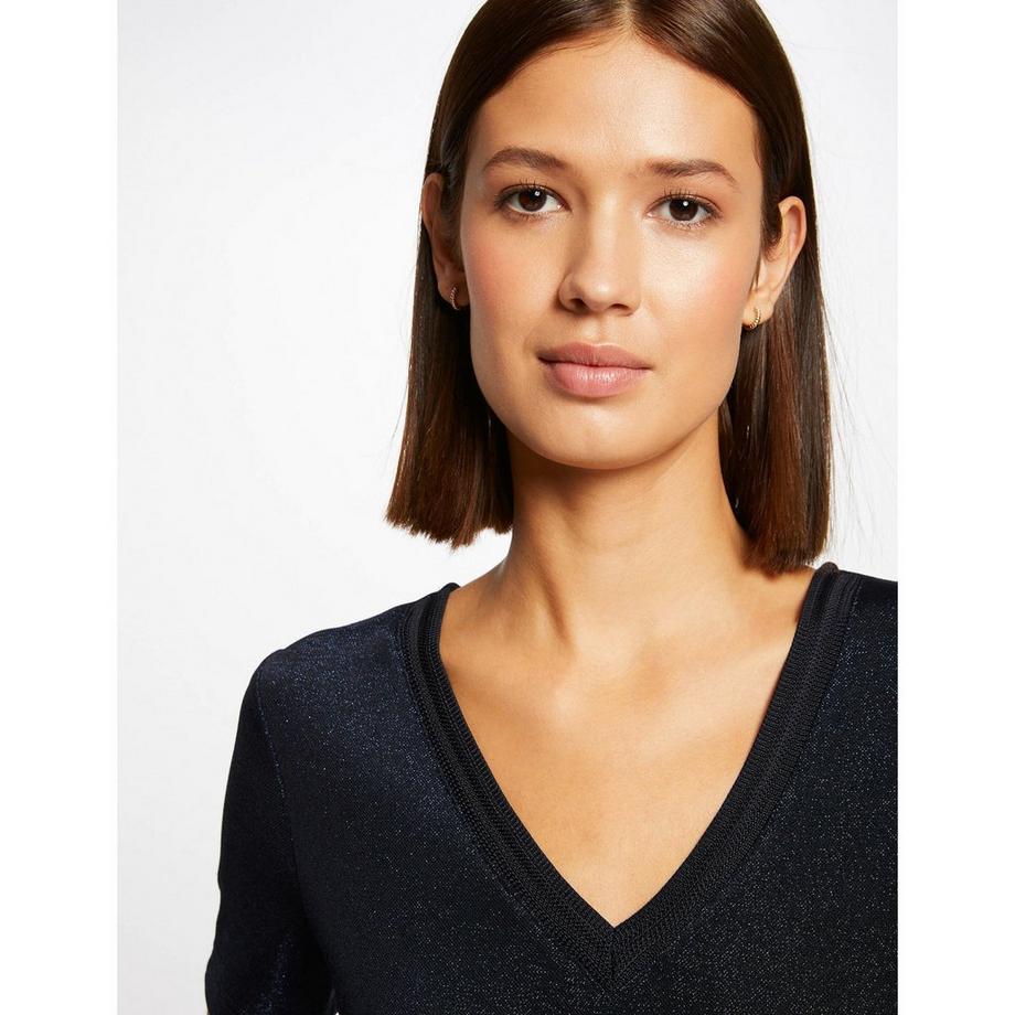 MORGAN T-shirt Scollo a V Maniche Corte  