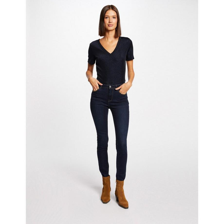 MORGAN T-shirt Scollo a V Maniche Corte  