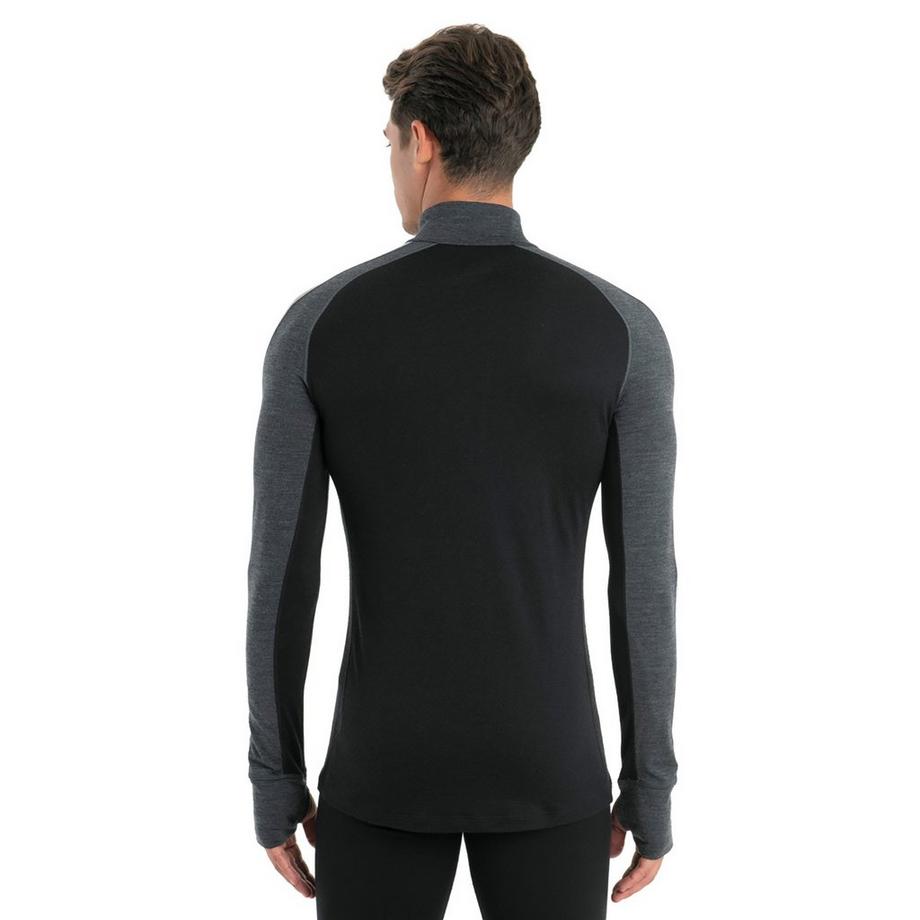Icebreaker Mer ZoneKnit 200 LS Half Zip Thermoshirt, Half-Zip, langarm 