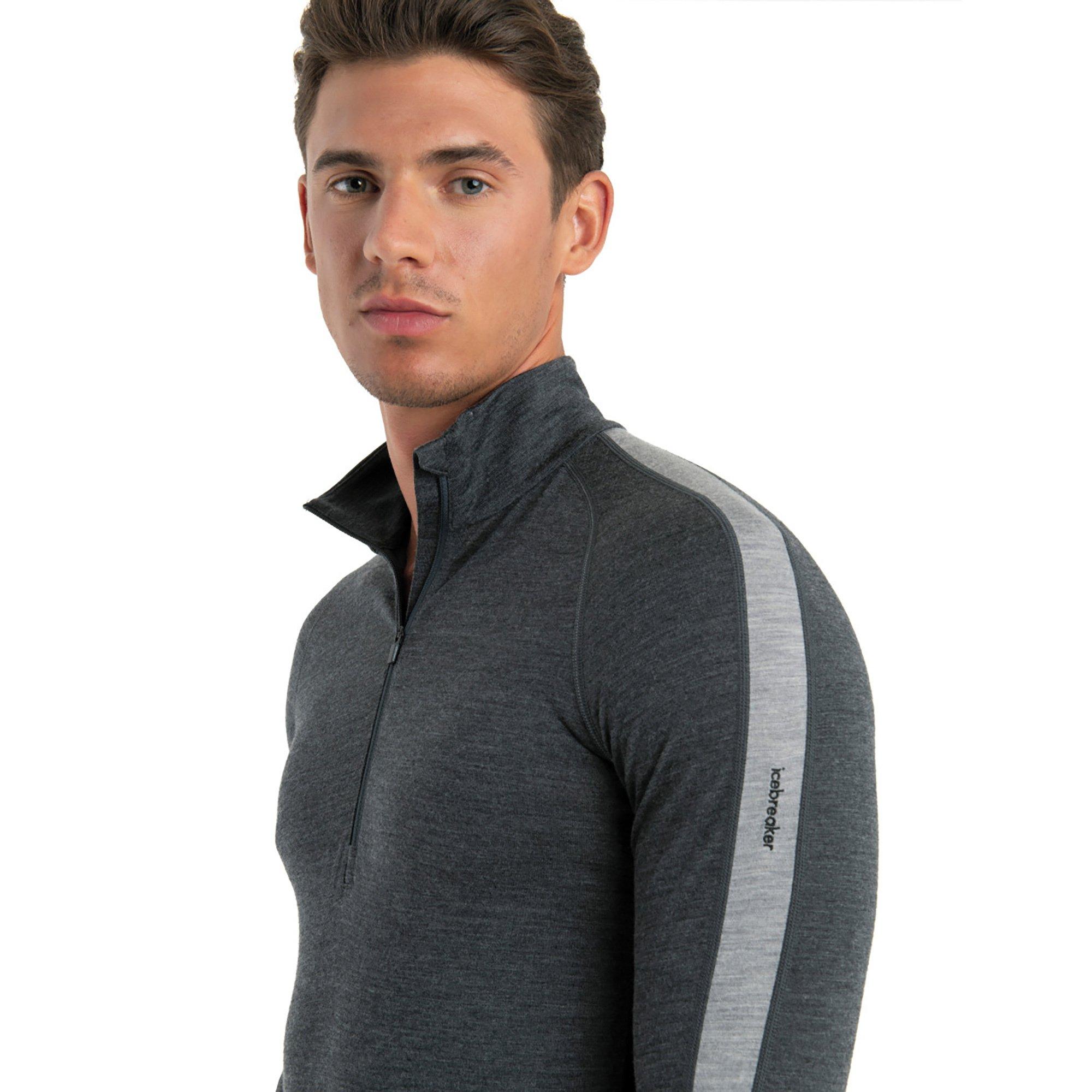 Icebreaker Merino ZoneKnit 200 LS Half Zip Thermoshirt, Half-Zip, langarm 