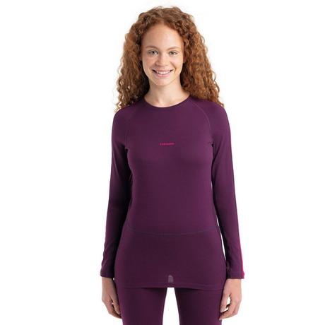 Icebreaker Women Merino 200 ZoneKnit™ LS Crewe Thermoshirt, langarm 