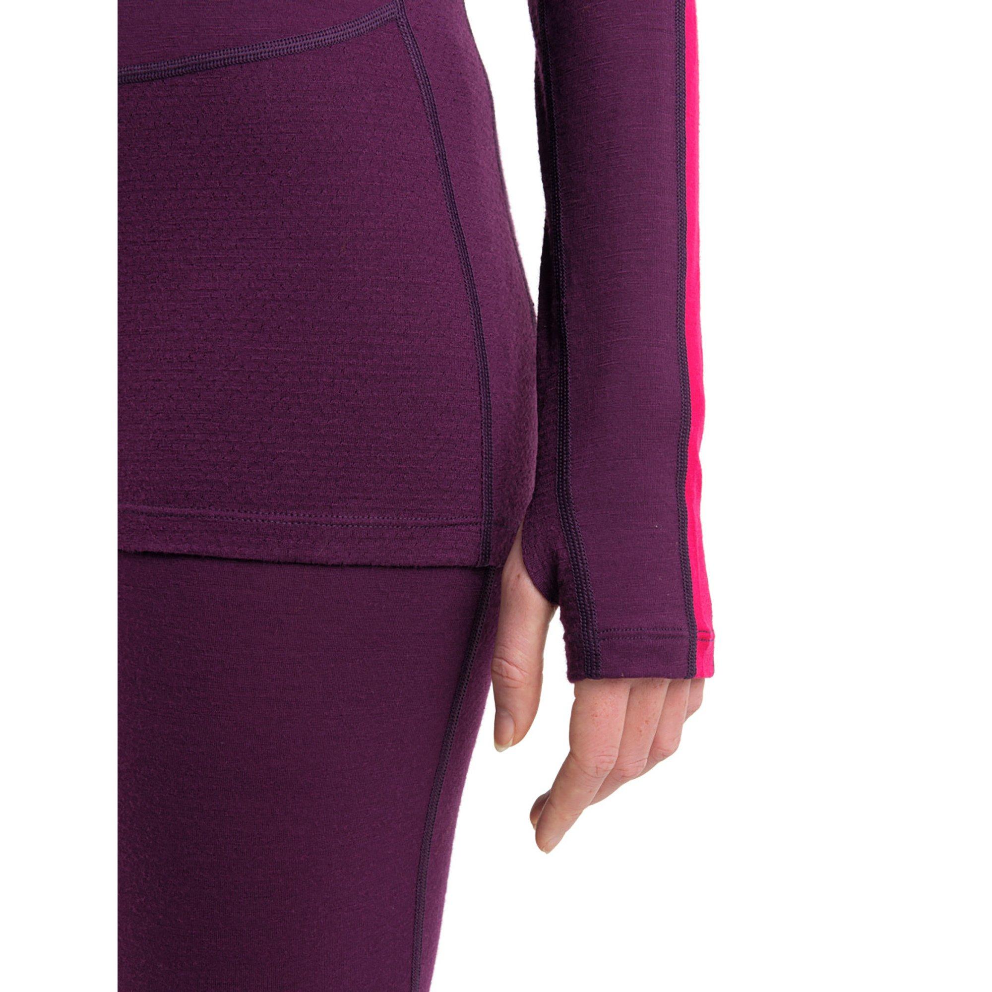 Icebreaker Women Merino 200 ZoneKnit™ LS Crewe Maglia termica, maniche lunghe 