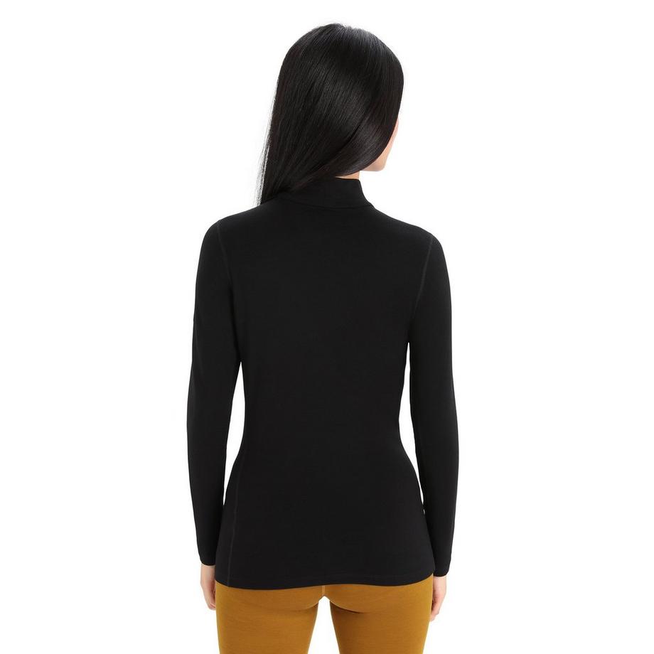 Icebreaker Women Merino 260 Tech LS Turtleneck Maglia termica, maniche lunghe 