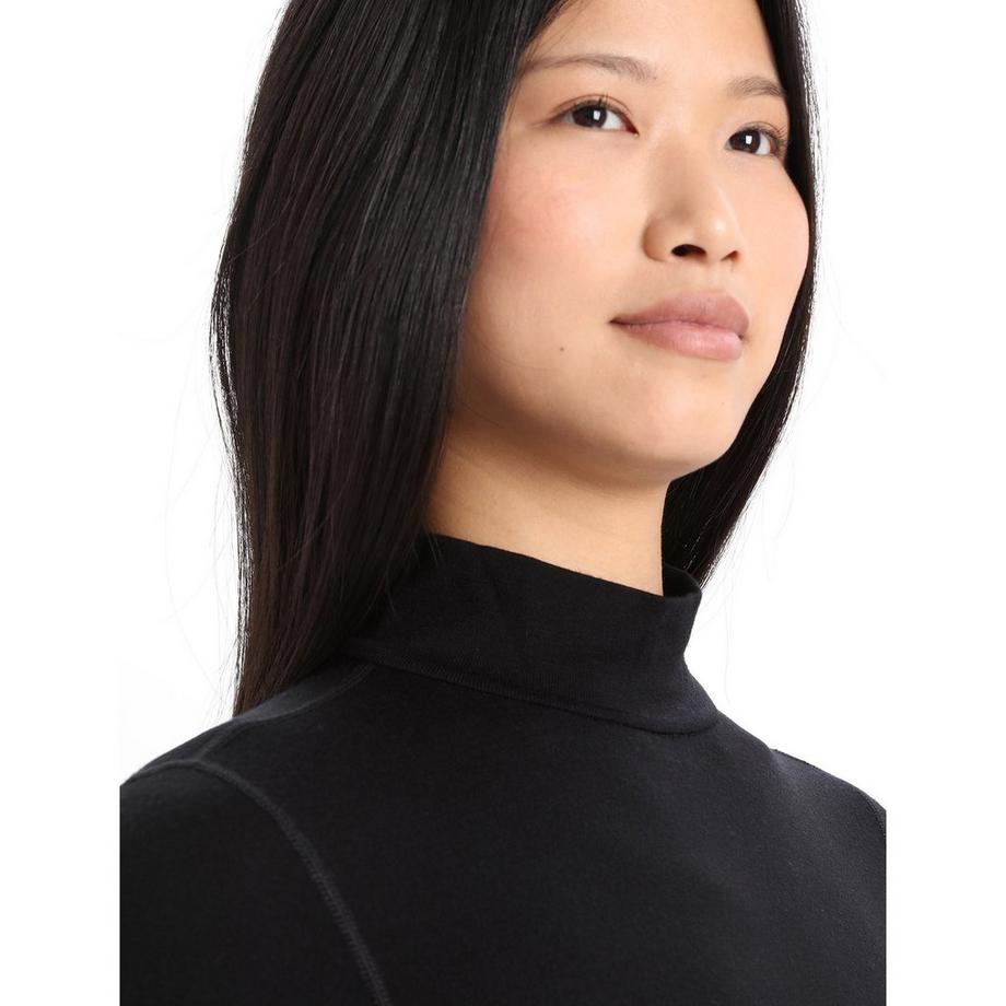 Icebreaker Women Merino 260 Tech LS Turtleneck Maglia termica, maniche lunghe 
